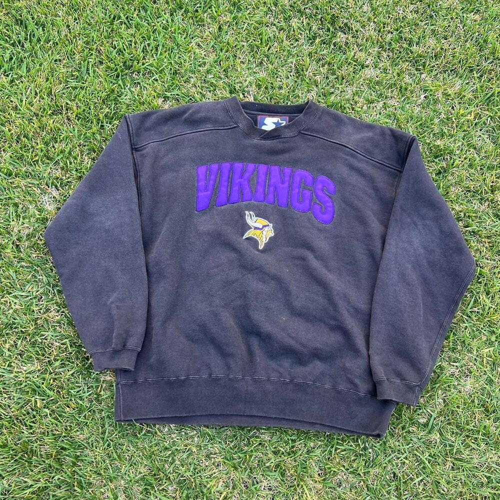 1990s Starter Minnesota Vikings y2k crewneck Mens size XL